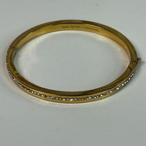 Kate Spade Gold & Crystal Hinged Bracelet - Picture 3 of 5